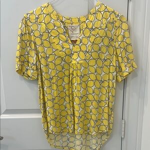 Anthropologie Yellow Blouse with Chic Style